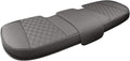 Black Panther Luxury PU Leather Rear Car Seat Cover, Compatible with Most Vehicles, Adjustable Length 49-55'', Diamond Pattern Embroidery (Gray)
