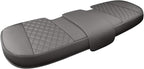 Black Panther Luxury PU Leather Rear Car Seat Cover, Compatible with Most Vehicles, Adjustable Length 49-55'', Diamond Pattern Embroidery (Gray)