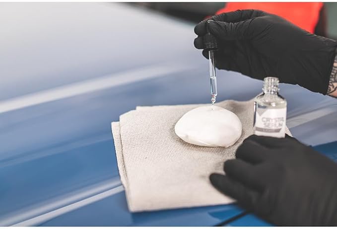 The Rag Company Gtechniq CSL Ceramic Coating 50 ml No Soak Coating Applicator Kit Bundle