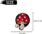 4 Pcs Red Mushroom Air Vent Clip Accessories Air Conditioning Outlet Clip Car Air Freshener Dashboard Accessories Charm Car Inter Decor Cute Interior Accessories for Women