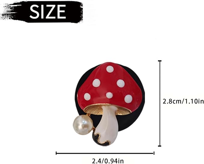 4 Pcs Red Mushroom Air Vent Clip Accessories Air Conditioning Outlet Clip Car Air Freshener Dashboard Accessories Charm Car Inter Decor Cute Interior Accessories for Women