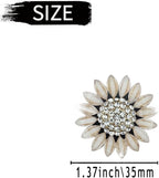Sunflower Air Vent Clips Car Accessories Bling Sunflower Air Freshener Outlet Clips for Women Car Interior Decorations Cute Flowers Cars Clips Air Fresheners Interior Accessories (2, Beige)