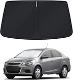 KUST Windshield Sun Shade for 2012–2018 2019 2020 Chevrolet/Chevy Sonic Window Accessories Shade Sun Visor Cover Foldable Block UV Rays