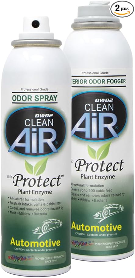 Protect™ Automotive Mold-Odor Treatment - Revitalize Your Car's Interior The Green Automotive Mold-Odor Treatment Solution. Say Goodbye to Unpleasant Odors (Spray & Fogger)