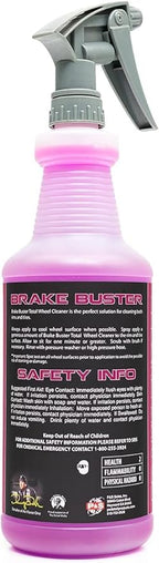 P & S PROFESSIONAL DETAIL PRODUCTS - Brake Buster Wheel and Tire Cleaner - Non-Acid Formula Safe For All Wheel Types, Removes Brake Dust, Oil, Dirt, Light Corrosion -1 Quart