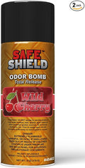 Wild Cherry Odor Bombs for Car Interiors - Automotive Odor Bomb with Sweet Fruity Fragrance - Neutralizes Unwanted Odors - 6 Ounce Can, Pack of 2