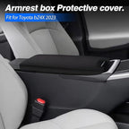 Autorder Center Console Cover for 2023 2024 2025 Toyota bZ4X /Subaru Solterra Accessories Armrest Cover Anti-Scratch Middle Console Pad Leather Armrest Protector