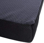 Portable Seat Cushion for Office Soft Memory Foam Seat Cushion Non Slip Bottom with Carry Handle,Washable Cover，Comfortable Coccyx Cushion for Home Office Chair Pad，Car Seat, Wheelchair (Black)