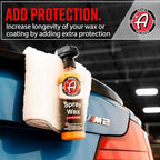 Adam's Polishes Spray Wax Gallon - Premium Infused Carnauba Car Wax Spray For Shine, Polish & Top Coat Paint Protection | Car Wash Enhancer & Clay Bar Lubricant | Car Boat Motorcycle RV Detailing