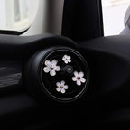 INEBIZ Cute Daisy Flowers Air Vent Decorations Clips Car Air Freshener Girly Charm Automotive Interior Aesthetic Decor Accessories for Women (White)