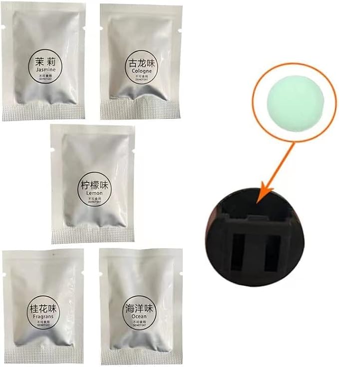 20 Pack Car Air Vent Clip Freshener Refills Solid Fragrance Replacement Pads, Long Lasting Air Freshener for Car Accessories for Women Men (Peach Flavor)