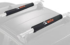 MeeFar Universal Car Soft Roof Rack Pads Luggage Carrier Rack for Kayak Surfboard SUP Canoe Include 2 Heavy Duty Tie Down Straps, 2 Tie Down Rope, 2 Quick Loop Strap