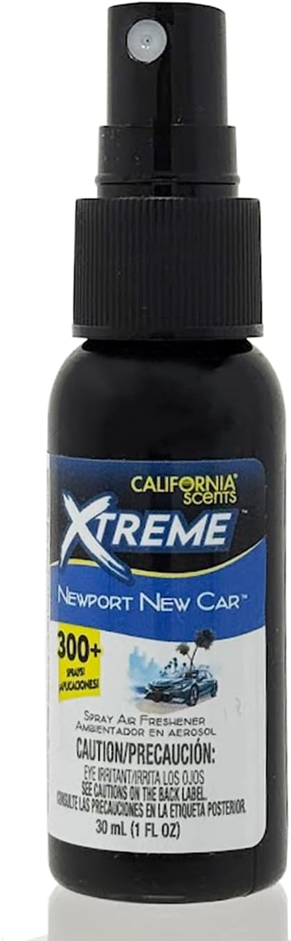 California Scents Xtreme 1 oz. Spray Air Freshener, Newport New Car, 6 Packs