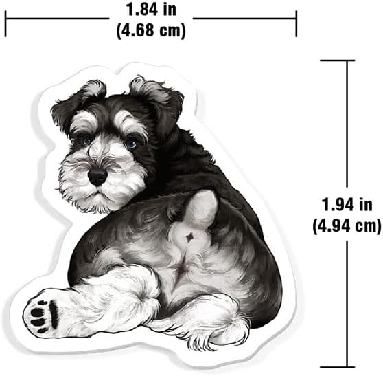 WIRESTER Fresh Scented Car Air Freshener Vent Clip, Decorative Accessories, Interior Decoration for Cars - Cute Animal Butt, Cute Dog Cat, Dog Butt Looking Back, Dog Lying
