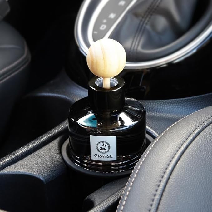2 Pack Bullsone Grasse Diffuser, Natural Essential Oil Air Freshener for Car & Home, BlackBerry & Cherry Scent, 3.55oz