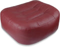 YOUFI Super Thicken Leather Car Seat Cushion for Adults - Portable Angle Lift Seat Pad with Breathable Cover, Handle, and Buckle - Ideal for Trucks, SUVs, and Office Chairs (Red)