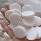 Nadiho 60Pcs Car Air Vent Clip Replacement Pads, 16mm Unscented Refill Tablets for Car Air Freshener Clips, Car Diffuser Refill Felt Pads Essential Oil Diffuser Cotton Pads, 60pcs White (NPJ04)