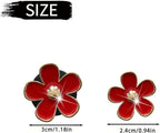 6 Pcs Red Cute Daisy Air Vent Clips, Flower Outlet Clip Car Air Fresheners with Mask Hook, for Car Interior Decoration Accessories Decor Charm Bling Car Accessories Decoration for Women