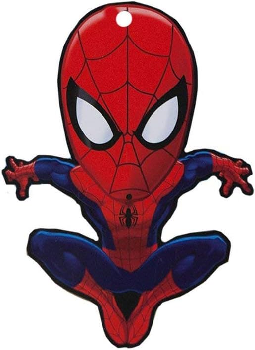 Plasticolor Spider-Man Car Air Freshener Pack - 6 Count Wiggler (Vanilla Scent, Red, Hanging Paper)
