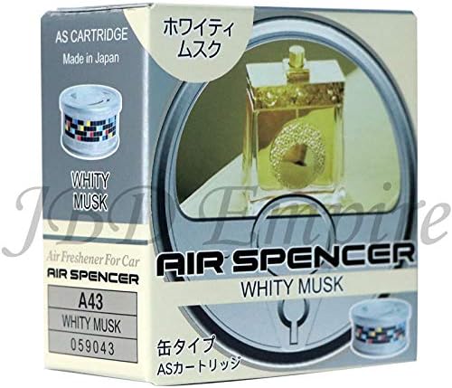 Eikosha AIR SPENCER [ Made in Japan ] CS-X3 CSX3 A/S AS Cartridge Freshener JDM ((A43) White Musk)