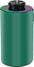 Waterless Essential Oil Diffuser with 8 Color LED Night Light, 3 Mist Levels & Timers, Portable Rechargeable Aromatherapy Diffuser for Home Car Room Studio Office, Black Metal (Green)