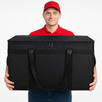 Bodaon Large 2-Pack Insulated Food Delivery Bag With Hard Bottom, XXXL Grocery Shopping/Catering/Bags, Rideshare Delivery Bag, Cold/Hot Styrofoam Carrier for Travel/Car