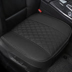 Black Panther PU Car Seat Cover, Front Seat Protector Compatible with 90% Vehicles,Embroidery,Anti-Slip & Full Wrapping Bottom (W 21.26ׄ 20.87 Inch)(1Piece,Black)