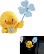 MLY Cute Duck Car Air Freshener Vent Clips, Rotating Windmill Car Vent Air Clips, Creative Fan Outlet Vent Fresheners, Ducks Animal Auto Dashboard Trim Clip, Interior Decoration Accessories (Duck)