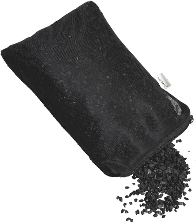 5 lbs Coconut Shell Granular Activated Charcoal Carbon in 5 Mesh Media Bags for Aquarium Fish Pond Tank Canister Filter GAC-5P