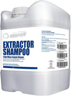 Nanoskin EXTRACTOR SHAMPOO Low Foaming Carpet Cleaner 5 Gallons - Machine Use Upholstery Cleaner, Stain Remover & Odor Eliminator on Rug Car Upholstery Carpets | For Automotive, Home, Office & More