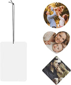 Custom Air Fresheners with Picture, Design Your Own Personalized Name Logo Air Fresheners for Cars, Customized Gift with for Family Friends, 1PC Blank Rectangular