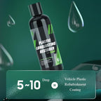 Plastic Longlasting Restorer for Car, Black Plastic Car Trim Restorer (1 PC)