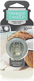 Yankee Candles Car Freshener Smart-Scent Vent Clips, Coconut Beach