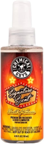 Chemical Guys AIR_069_04 Signature Scent Premium Air Freshener and Odor Eliminator, Smell of Success (Great for Cars, Trucks, SUVs, RVs, Home, Office & More) 4 fl oz