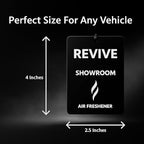 Premium Hanging Car Air Fresheners, Showroom-New Car Scent, 3-Pack, Long-Lasting & Odor Eliminating, Modern Design