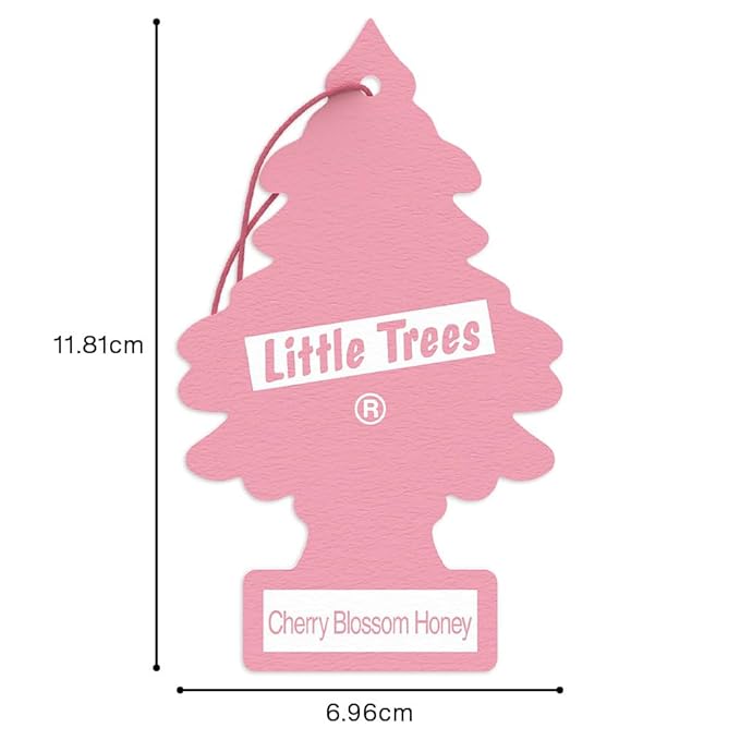 LITTLE TREES Car Air Freshener | Hanging Tree Provides Long Lasting Scent for Auto and Home | 24 Air Fresheners |Cherry Blossom
