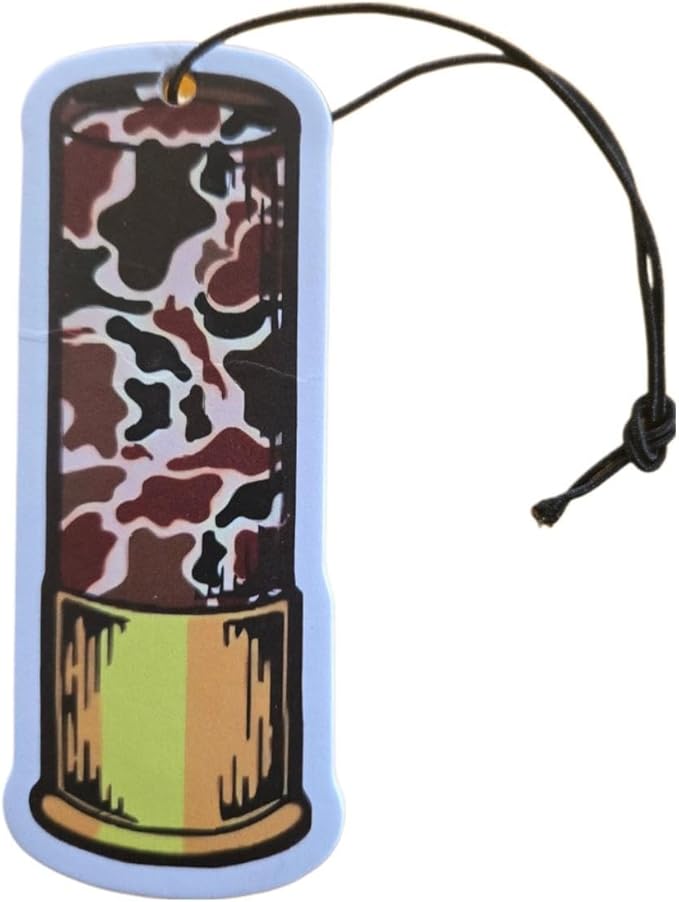 ThatsRad Car Air Freshener Duck Fly Fishing Fish Hunting Stocking Stuffer (One Size, Shotgun Shell/Leather Scent)