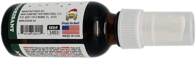 Aromar Peppermint Frost Concentrated Air Freshener Odor Eliminator (1 Oz Bottle) Holiday Collection