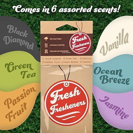 Outdoor Adventure Car Air Freshener 3 Pack Scented With Premium Oils By Fresh Fresheners (Great Smoky Mountains National Park)