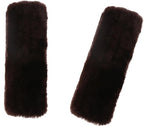 Soft & Cozy Australian Sheepskin Car Seat Belt Covers,2 Pack Fluffy Seatbelt Pads, Genunie Sheepskin Fur Shoulder Straps Cushions for Adults Kids Women and Men (Mocha)