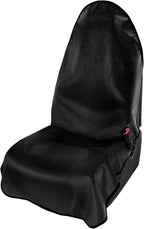 Leader Accessories Velvet Waterproof Car Seat Cover Black Anti-Slip for Gym Workout, Running, Swimming, Beach and Hiking, Universal Bucket Seat Protector for Cars, SUVs and Trucks