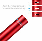 iPick Image for Dodge Scat-Pack Full Color Car Vent Air Freshener Clip - Official Licensed Red Aluminum with Adjustable Window + 10 Refill Sticks