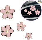 Flowers Car Accessories,4pcs Pink Daisy Air Vent Clips Car Air Freshener,4 Sizes Light Pink Flower Vent Clips Car Decor for Women,Refillable Diffuser