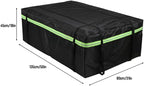 Car Roof Bag 425L/486L, Rooftop top Cargo Carrier Bag with Night Reflective Strip Universal Luggage Bag Storage Cube Bag for Travel Camping (L)