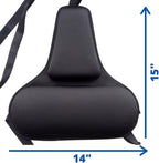 FOMI Firm Gel Foam Back Support (14" x 15") Care | Upper Lower Thoracic and Lumbar Support for Car, Home, Office Chair | Promotes Healthy Posture, Sciatica Pain Relief