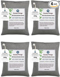 4 Pack of 200g Large Bamboo Charcoal Air Purifier Bags (1000g total)- Car Deodorizer Freshener - Remove Odor and Control Moisture in Your RV, Camper, SUV, Truck, Closet, Mobile Home, Storage