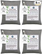 4 Pack of 200g Large Bamboo Charcoal Air Purifier Bags (1000g total)- Car Deodorizer Freshener - Remove Odor and Control Moisture in Your RV, Camper, SUV, Truck, Closet, Mobile Home, Storage