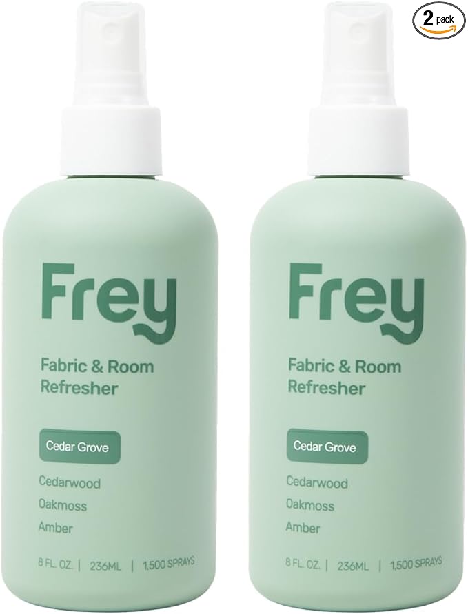 Frey Room Refresher | Cedar Grove | Crisp & Earthy - 8 oz | Pack of 2 | Eco-Friendly & Safe for All Spaces