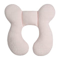 Upgraded Baby Head Support Pillow for Newborn Toddler, Soft Cotton Baby Travel Pillow for Car Seats and Strollers for Baby, Pink