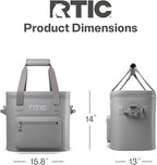 RTIC 30 Can Ultra-Tough Soft Cooler Pro, Insulated, Waterproof, Leak Proof, Portable Floating Bag for Beverage, Drink, Lunch, Outdoor, Beach, Car,Camping, Picnic, Fishing, Boat